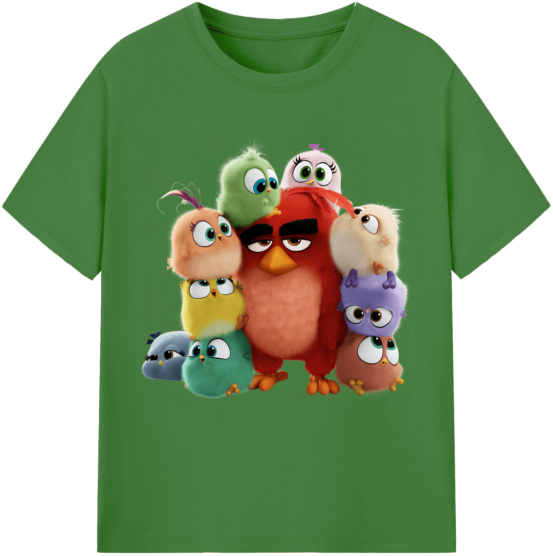 （画像用） Angry Birds アングリーバード レディースカジュアルプリントTシャツ（綿100％）